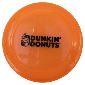 Dunkin Donuts Frisbee Orange with Logo Collectible Promo Disc Flyer